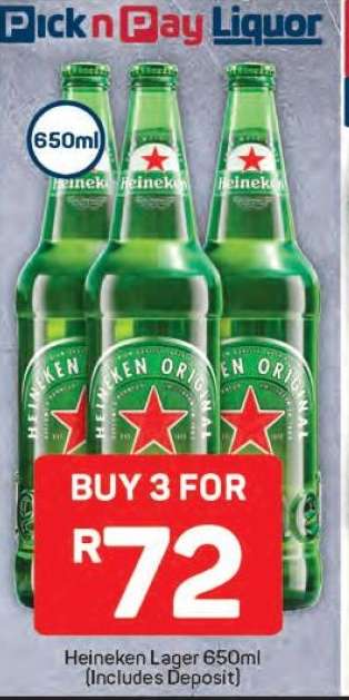 Heineken Lager 650ml