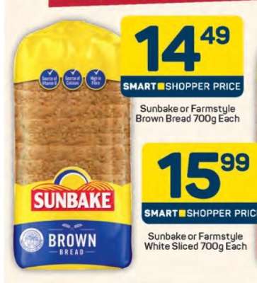 Sunbake or Farmstyle Brown Bread
