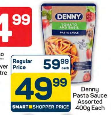 Denny Pasta Sauce Assorted 400g Each