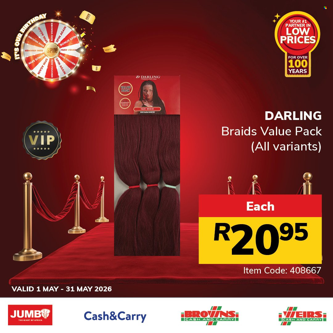 Jumbo Cash & Carry specials - 01/05/2026 - 31/05/2026. Page 1