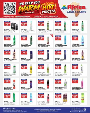 Africa Cash & Carry catalogue  - 07/05/2026 - 13/05/2026.