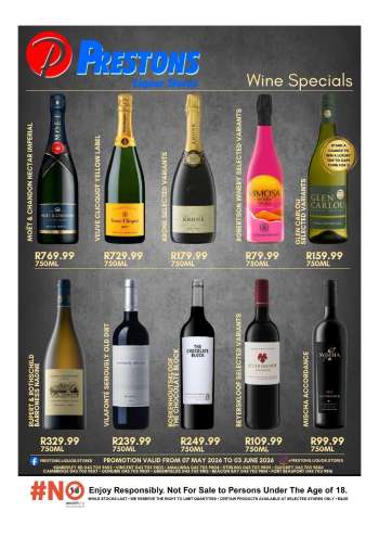Prestons Liquor Stores catalogue  - 07/05/2026 - 03/06/2026.