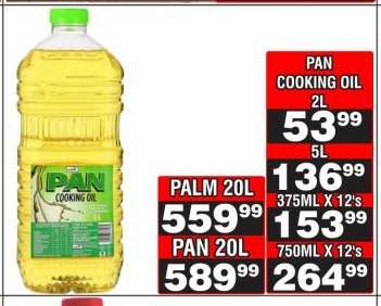 PAN Cooking Oil 2L