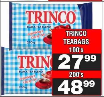 TRINCO TEABAGS 100's
