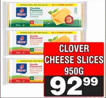 Clover Cheese Slices 950g
