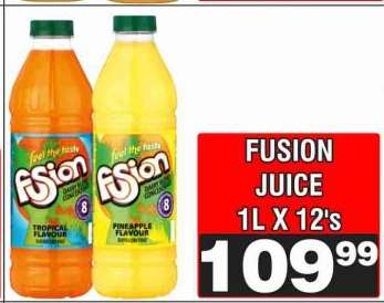 FUSION JUICE 1L X 12's