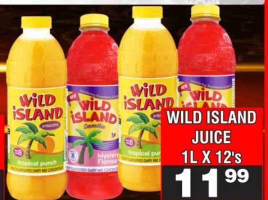 WILD ISLAND JUICE 1L X 12's