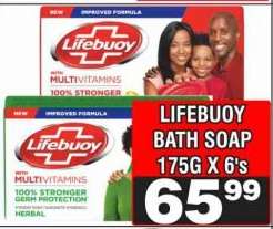 Lifebuoy Bath Soap 175g x 6's