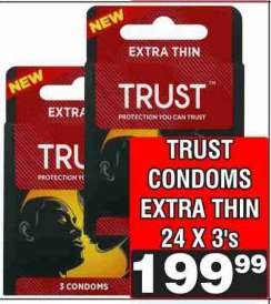 TRUST CONDOMS EXTRA THIN