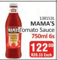 MAMA'S Tomato Sauce