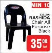 RASHIDA CHAIR All Purpose Black