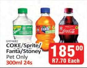 Coke / Sprite / Fanta / Stoney