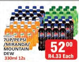 7UP/Pepsi/Miranda/Mountain Dew