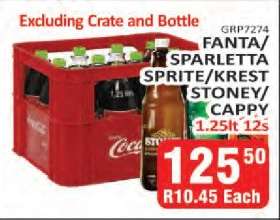Fanta/Sparletta/Sprite/Krest/Stoney/Cappy