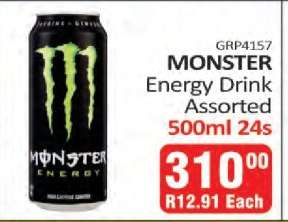 MONSTER Energy Drink Assorted 500ml 24s