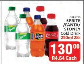 Sprite/Fanta/Stoney Cold Drink