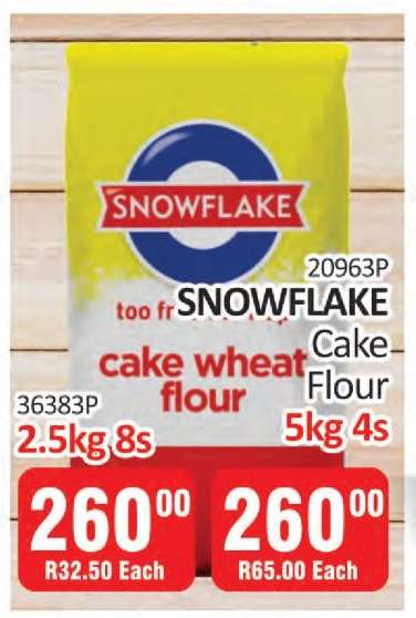 SNOWFLAKE Cake Wheat Flour 2.5kg 8s