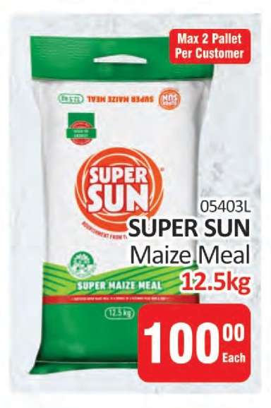 SUPER SUN Maize Meal 12.5kg