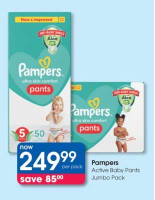 Pampers Active Baby Pants Jumbo Pack