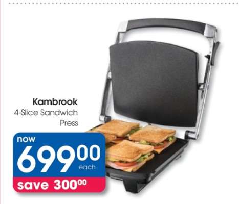 Kambrook 4-Slice Sandwich Press