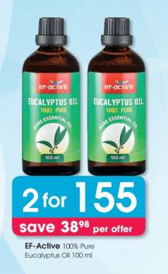 EF-Active 100% Pure Eucalyptus Oil 100 ml