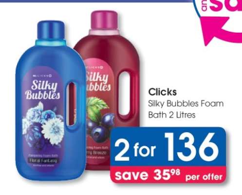 Silky Bubbles Foam Bath 2 Litres