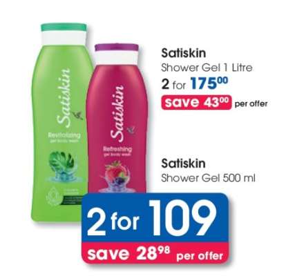 Satiskin Shower Gel 1 Litre