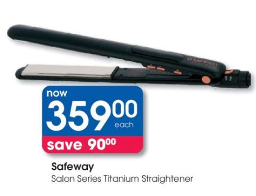 Safeway Salon Series Titanium Straightener
