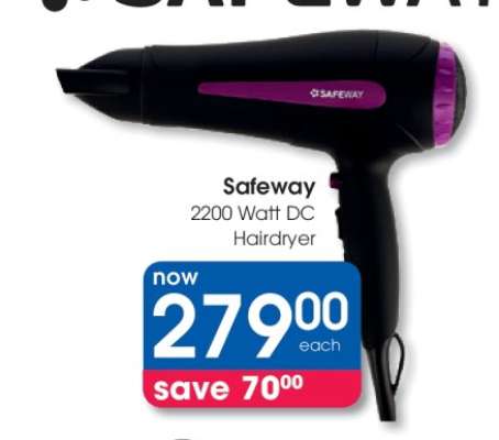 Safeway 2200 Watt DC Hairdryer