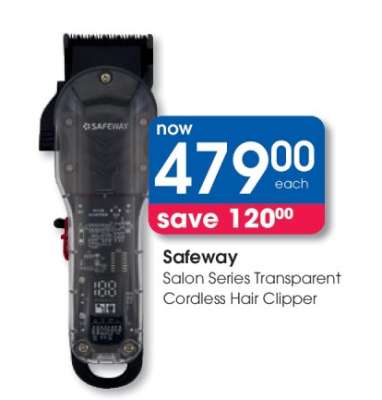 Safeway Salon Series Transparent Cordless Hair Clipper