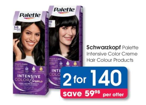 Schwarzkopf Palette Intensive Color Creme Hair Colour Products