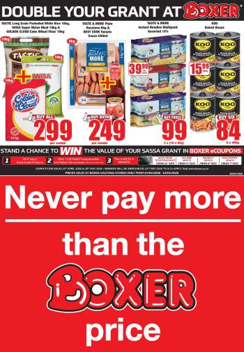 Boxer catalogue  - 07/05/2026 - 10/05/2026.