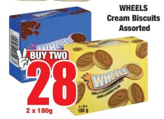 WHEELS Cream Biscuits Assorted