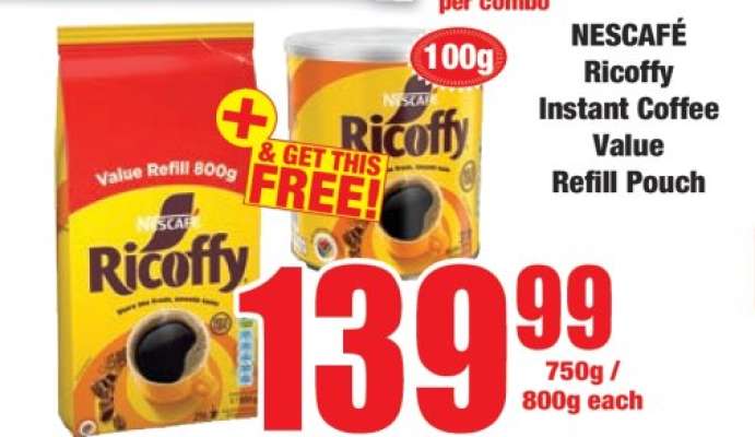 NESCAFÉ Ricoffy Instant Coffee Value Refill Pouch
