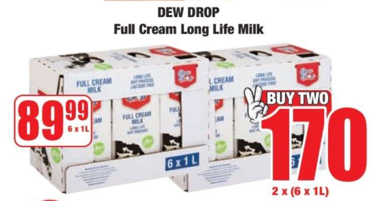 DEW DROP Full Cream Long Life Milk