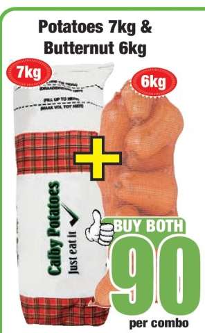 Potatoes 7kg & Butternut 6kg