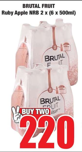 BRUTAL FRUIT RUBY APPLE NRB 2 X (6 X 500ML)