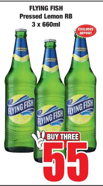 FLYING FISH Pressed Lemon RB 3 x 660ml