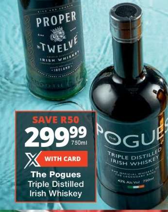 THE POGUES Triple Distilled Irish Whiskey