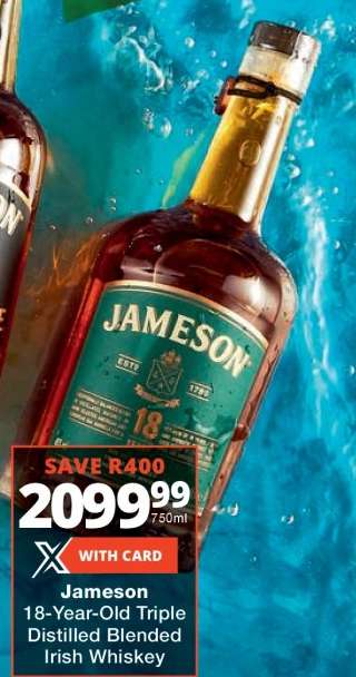 Jameson 18-Year-Old Triple Distilled Blended Irish Whiskey