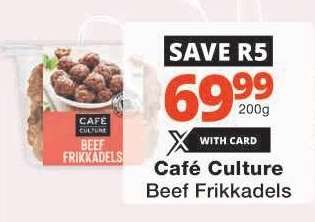 Café Culture Beef Frikkadels