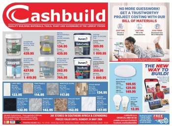 Cashbuild catalogue  - 08/05/2026 - 24/05/2026.