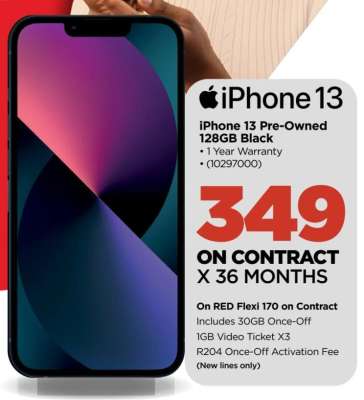 iPhone 13 Pre-Owned 128GB Black