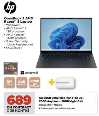 OmniBook 3 AMD Ryzen 5 Laptop