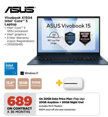 Vivobook X1504 Intel® Core™ 5 Laptop