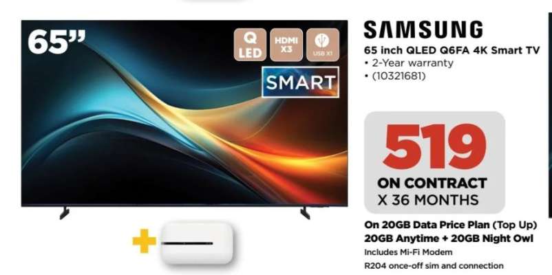 Samsung 65 inch QLED Q6FA 4K Smart TV