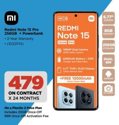 Redmi Note 15 Pro 256GB + Powerbank