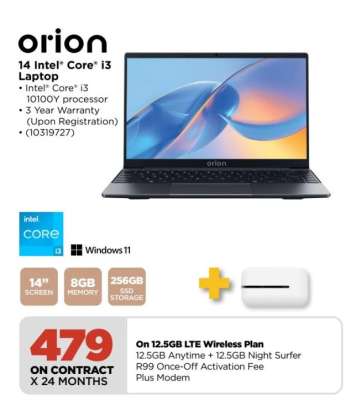 orion 14 Intel Core i3 Laptop