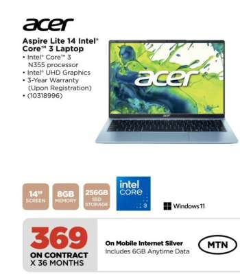Acer Aspire Lite 14 Intel Core 3 Laptop