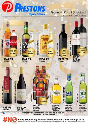thumbnail - Prestons Liquor Stores catalogue - Gonubie, Re - Launch!
